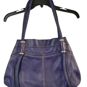 Tignanello Cobalt Blue Leather Tote Bag